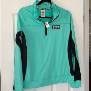 PINK Jacket, Size L, Teal color, New with tags